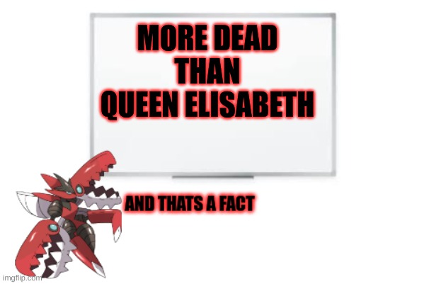 And thats a fact Death | MORE DEAD THAN QUEEN ELISABETH | image tagged in and thats a fact death | made w/ Imgflip meme maker