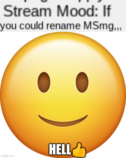 Yes lol | HELL👍 | image tagged in smiley emoji | made w/ Imgflip meme maker