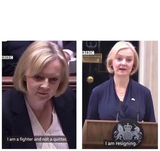 Liz truss resigning Blank Template Imgflip