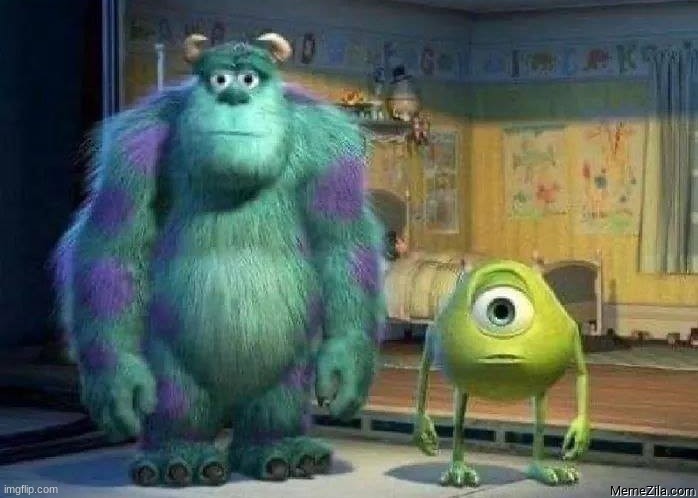Mike and Sully No Swap | image tagged in mike and sully no swap | made w/ Imgflip meme maker