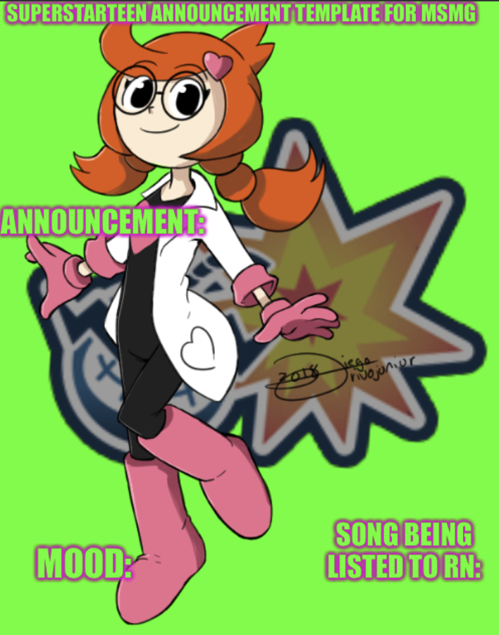 Superstarteen MSMG announcement Blank Meme Template