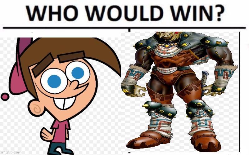 Timmy vs ganindorf | image tagged in memes,who would win,funny memes | made w/ Imgflip meme maker