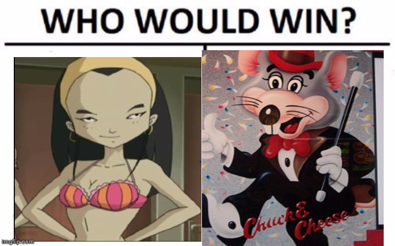 Sissi delmas vs chuckie | image tagged in memes,who would win,funny meme | made w/ Imgflip meme maker