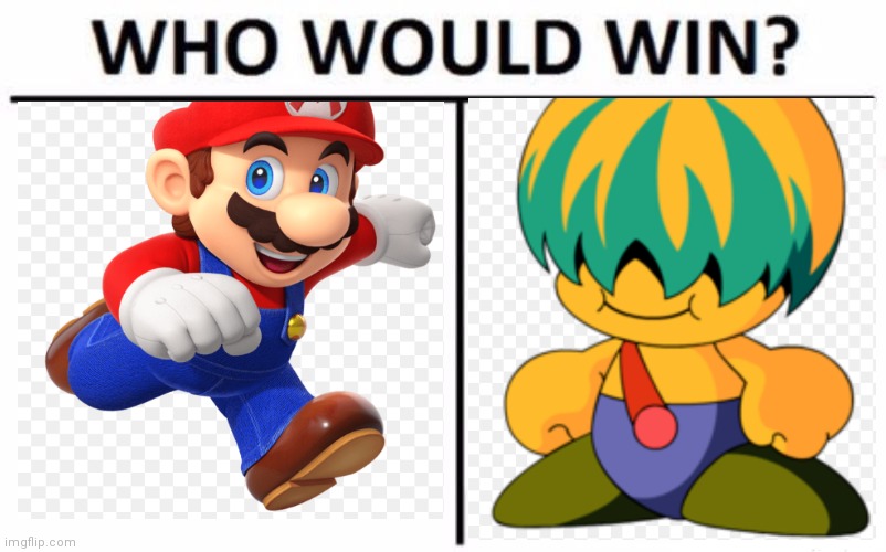 Mario vs Tuff | image tagged in memes,who would win,funny memes | made w/ Imgflip meme maker