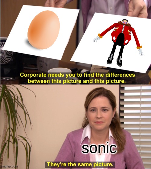 They are the same picture | sonic | image tagged in memes,they're the same picture | made w/ Imgflip meme maker
