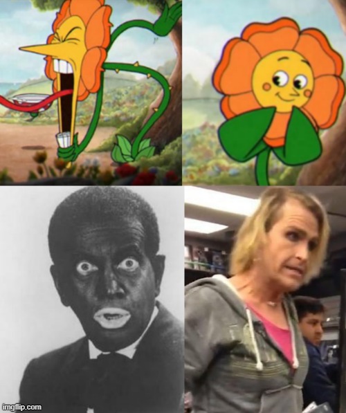 either both are okay or neither are okay | image tagged in blackface,it's ma am | made w/ Imgflip meme maker