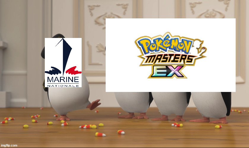 Pokemon Masters EX saluting French Navy | image tagged in saluting skipper,memes,pokemon,anime,french,navy | made w/ Imgflip meme maker