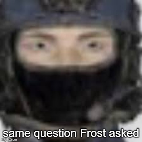 same question Frost asked | made w/ Imgflip meme maker