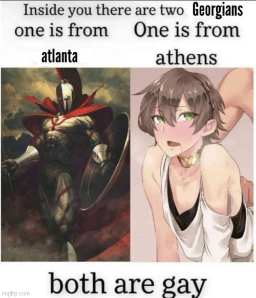 tbh I'm confused bc the only athens ik of is in Greece. | made w/ Imgflip meme maker