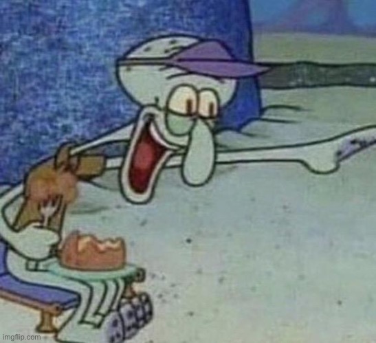 Squidward Point and Laugh | image tagged in squidward point and laugh | made w/ Imgflip meme maker