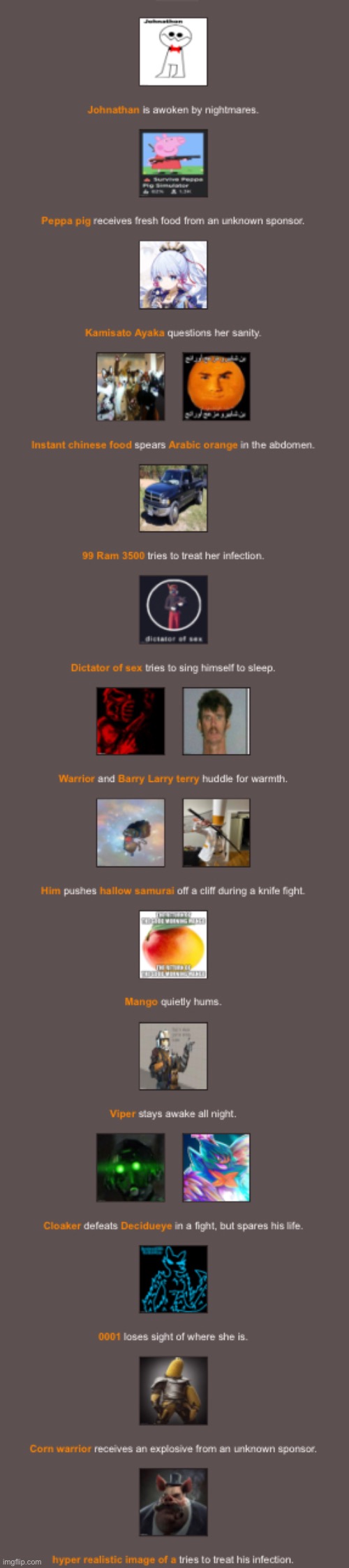 Instant chinese food should be the one getting stabbed here what | made w/ Imgflip meme maker