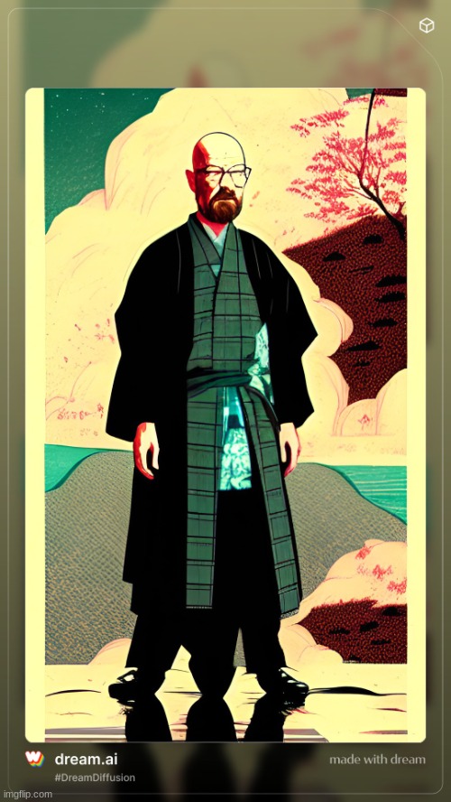 Samurai Walter | image tagged in samurai walter | made w/ Imgflip meme maker