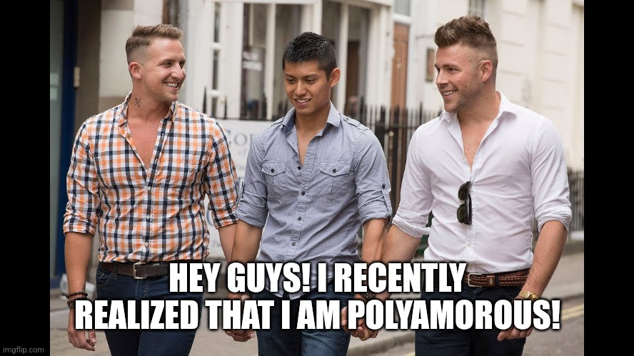 Mini Announcement | HEY GUYS! I RECENTLY REALIZED THAT I AM POLYAMOROUS! | image tagged in lgbtq,announcement,memes,polyamory | made w/ Imgflip meme maker