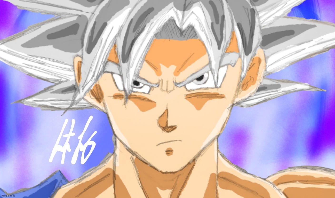 First time drawing SSG Goku, rate it out of 10 | Fandom