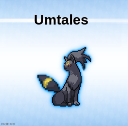 my favorite pokemon as one: umbreon + ninetales | image tagged in pokemon | made w/ Imgflip meme maker