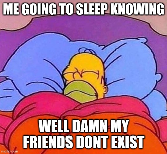 Homer Simpson sleeping peacefully - Imgflip