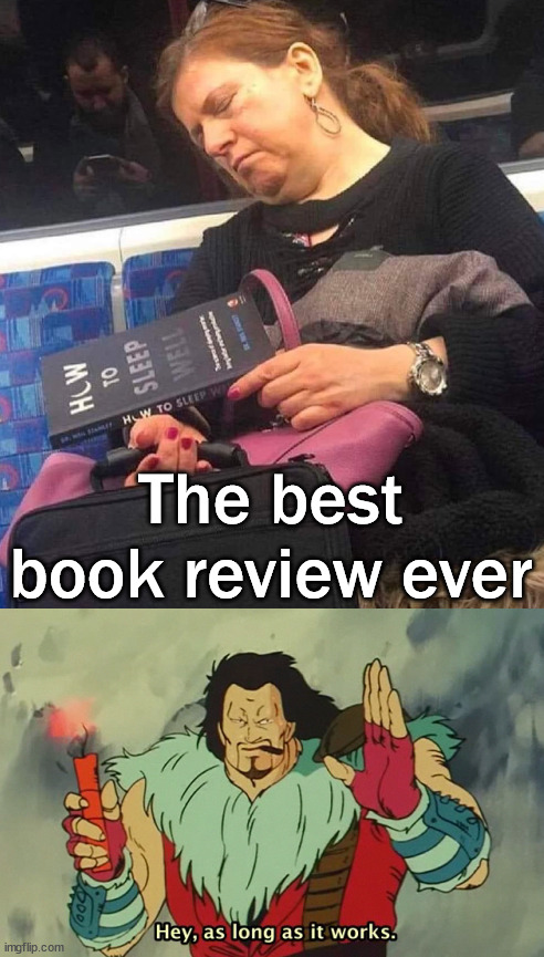This picture sells the book for me | The best book review ever | image tagged in hey as long as it works,selling,sold out,shut up and take my money | made w/ Imgflip meme maker