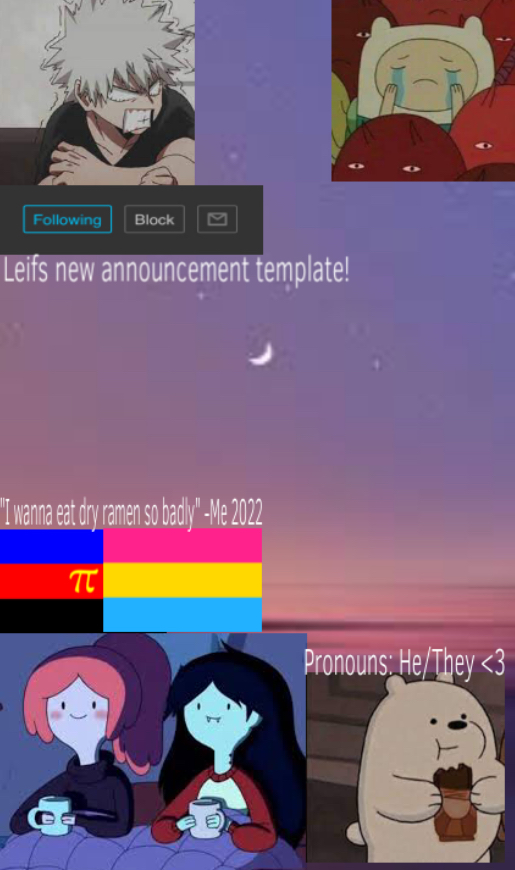 Leif’s (new) announcement template! Blank Meme Template