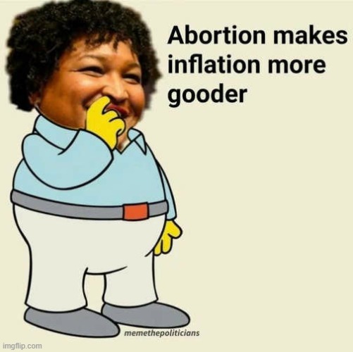 MAGA - Make Abrams Go Away! She's like a female Fat Albert! | image tagged in funny,memes,politics,ralph wiggum,fat albert | made w/ Imgflip meme maker