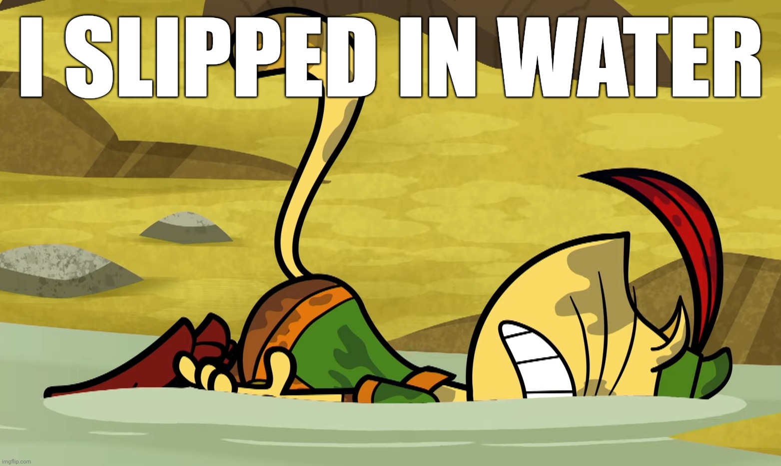 I SLIPPED IN WATER | made w/ Imgflip meme maker