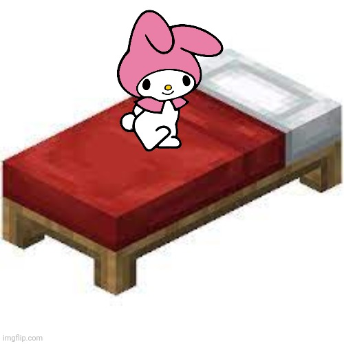 Minecraft bed | image tagged in minecraft bed | made w/ Imgflip meme maker