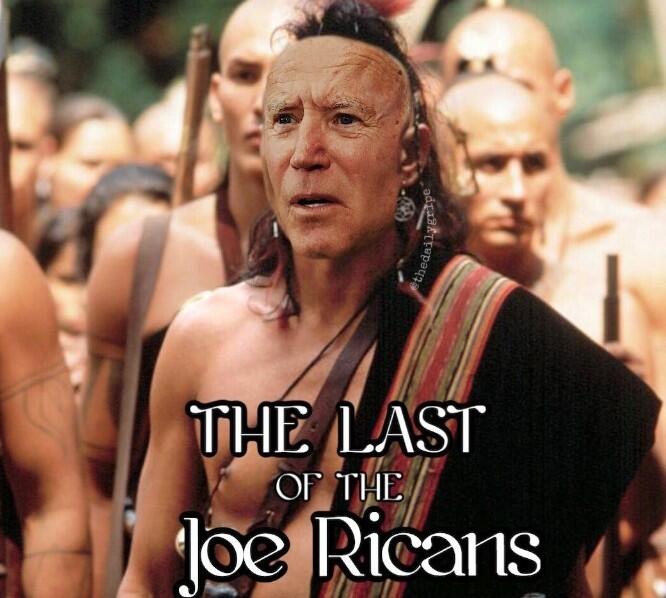 The Last of The Joe Ricans | image tagged in puerto rico,rico joe,pocahontas,cultural appropriation,ah i see you are a man of culture as well,fraud | made w/ Imgflip meme maker