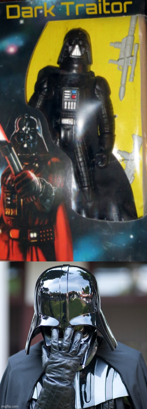 That's not Darth Vader | image tagged in vader facepalm,ripoff,star wars | made w/ Imgflip meme maker