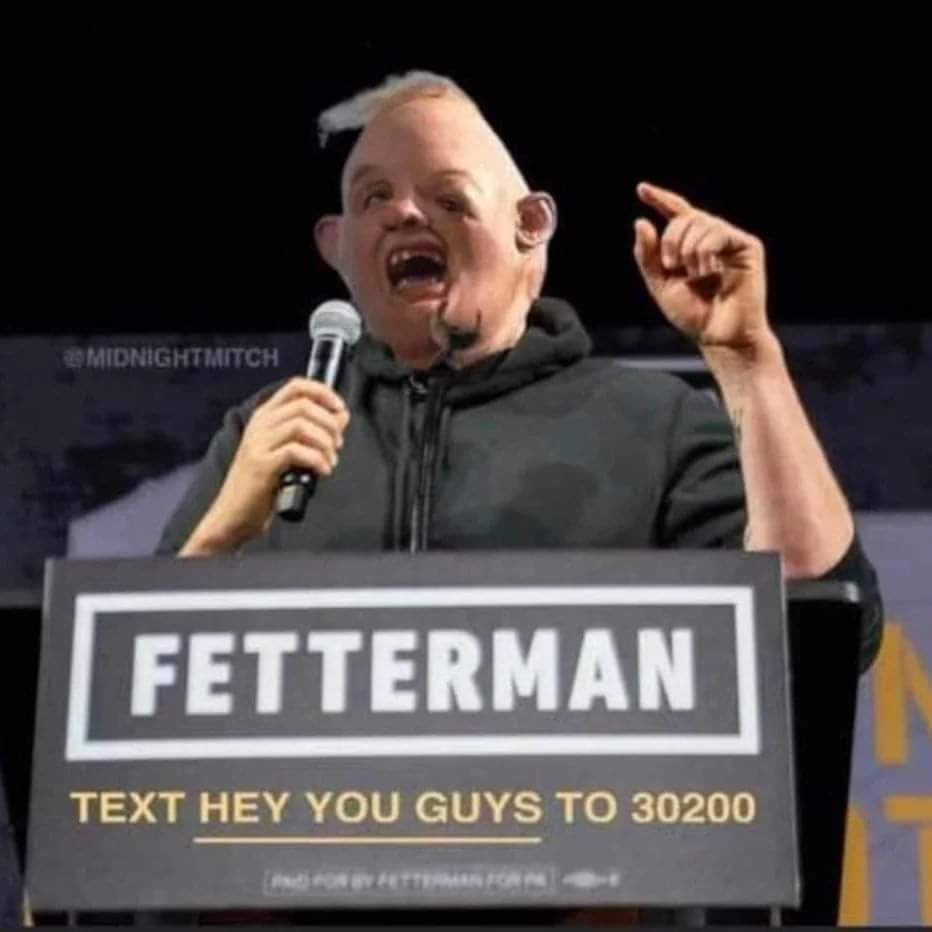 High Quality Fetterman says good night everyone Blank Meme Template