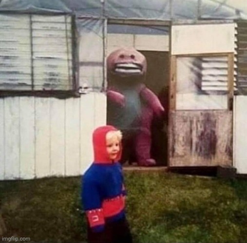 Cursed Barney | image tagged in cursed barney | made w/ Imgflip meme maker