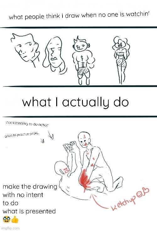 I drew this my self | image tagged in drawing,cringe,weird | made w/ Imgflip meme maker