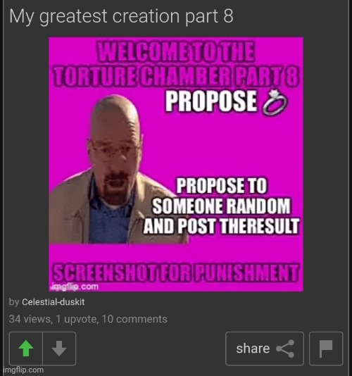 To the first female who comments | made w/ Imgflip meme maker