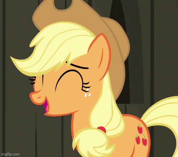 Applejack laughing | image tagged in applejack laughing | made w/ Imgflip meme maker