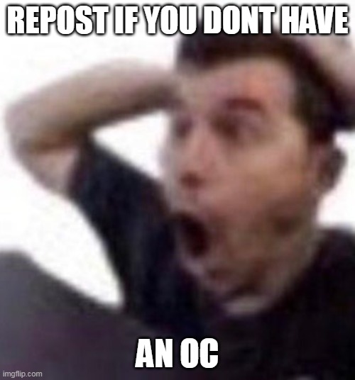 omfg | REPOST IF YOU DONT HAVE; AN OC | image tagged in omfg | made w/ Imgflip meme maker