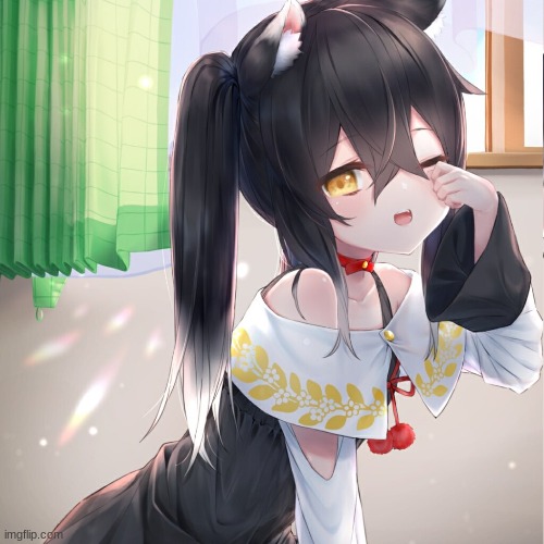 Black hair Girl 'Morning', Anime Gallery