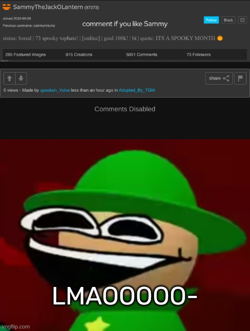 LMAOOOOO- | image tagged in bandu but he's laughing his a s off,idk,stuff,s o u p,carck | made w/ Imgflip meme maker