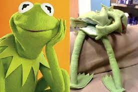 High Quality Kermit wanting a Piece Blank Meme Template