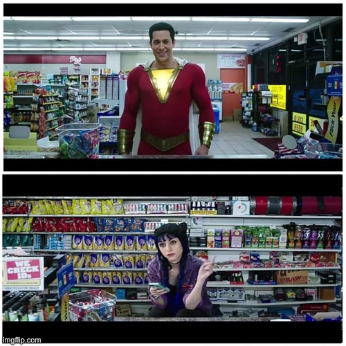 Shazam beer scene | image tagged in shazam beer scene | made w/ Imgflip meme maker