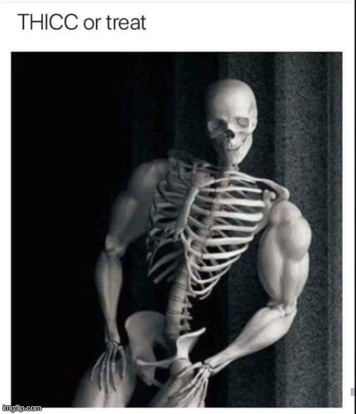 Skoopy day in less than week | image tagged in halloween,skeleton,chad | made w/ Imgflip meme maker