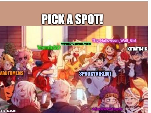 i was going with bakubro but freddy beat me to it | SPOOKYGIRL101 | image tagged in mha | made w/ Imgflip meme maker