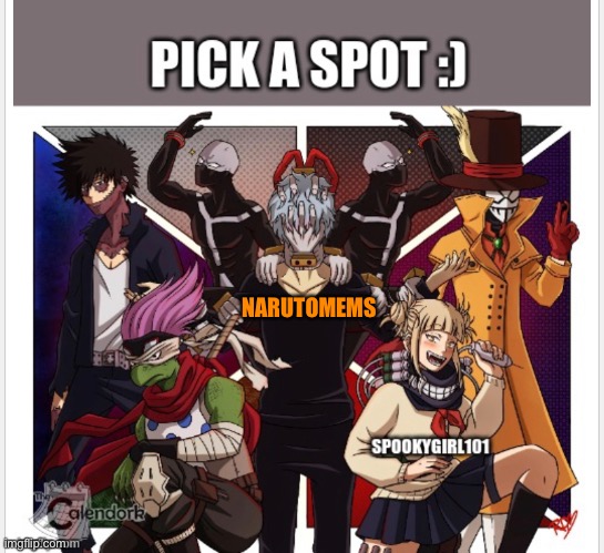 Pick a spot! | NARUTOMEMS | made w/ Imgflip meme maker