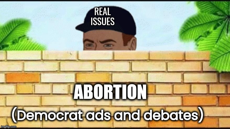 "Walls don't work" | (Democrat ads and debates) | image tagged in diversion,propaganda,economy,crime,well yes but actually no | made w/ Imgflip meme maker