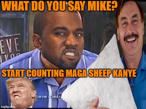 WHAT DO YOU SAY MIKE? START COUNTING MAGA SHEEP KANYE | made w/ Imgflip meme maker