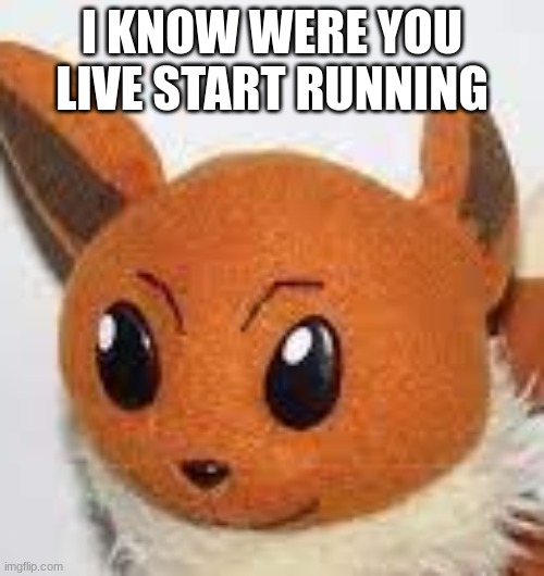 im watching | I KNOW WERE YOU LIVE START RUNNING | image tagged in pokemon | made w/ Imgflip meme maker