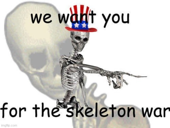 Comment if you want to join the spooky army | image tagged in skoopy,army,presidential alert | made w/ Imgflip meme maker