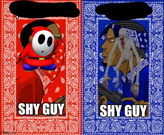 They're technically the same | SHY GUY; SHY GUY | image tagged in which side are you on,pick one only | made w/ Imgflip meme maker