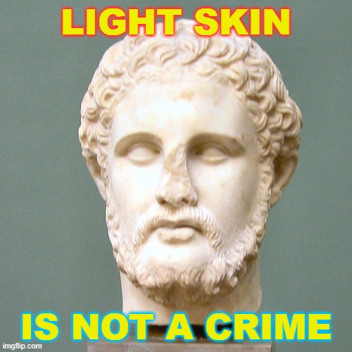 Light Skin Is Not A Crime | LIGHT SKIN; IS NOT A CRIME | image tagged in white european | made w/ Imgflip meme maker