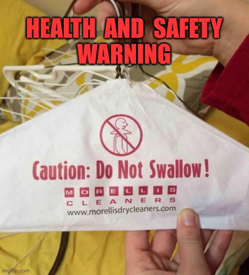 Safety warning | HEALTH  AND  SAFETY
WARNING | image tagged in caution,safety warning,health and safety,do not swallow,one job,overboard | made w/ Imgflip meme maker