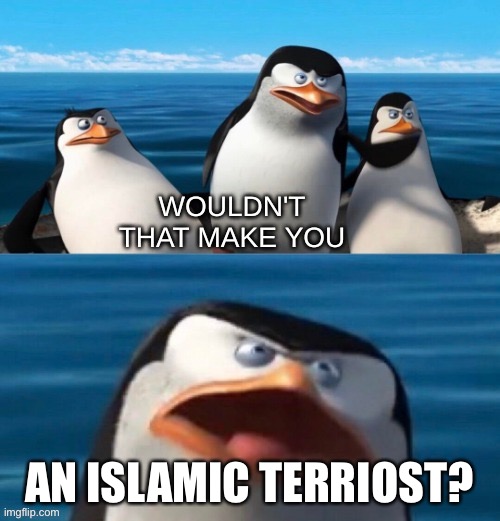 Wouldn't that make you blank | AN ISLAMIC TERRIOST? | image tagged in wouldn't that make you blank | made w/ Imgflip meme maker