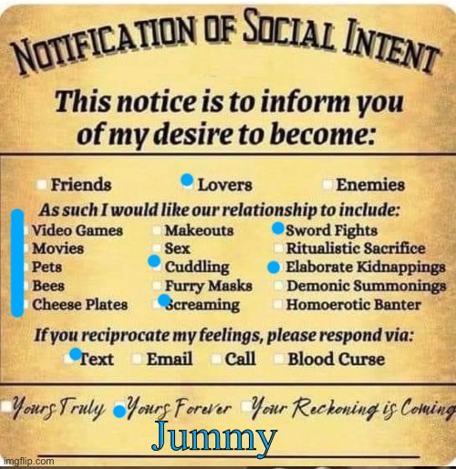 notification | Jummy | image tagged in notification | made w/ Imgflip meme maker