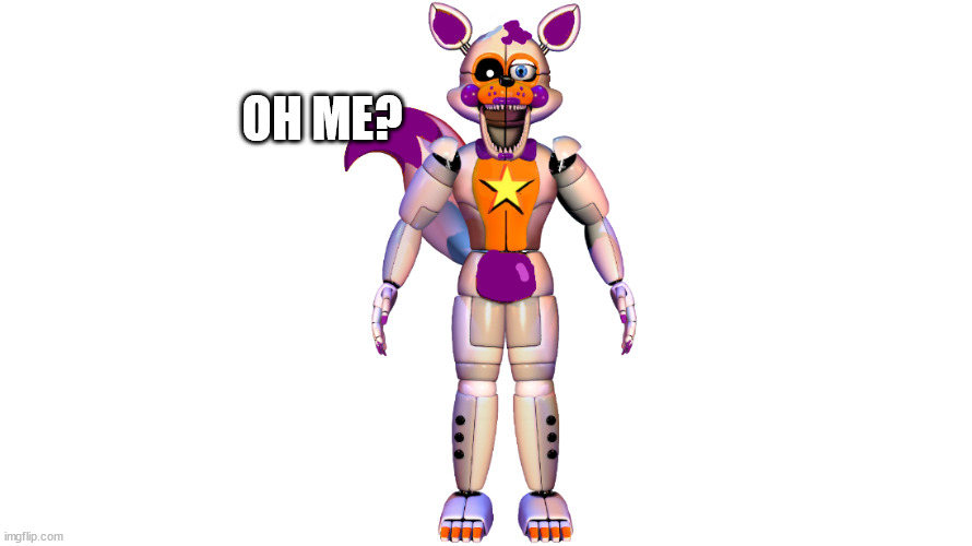 rockstar lolbit | OH ME? | image tagged in rockstar lolbit | made w/ Imgflip meme maker